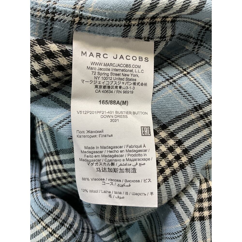 Marc Jacobs Wool Blend Tartan Dress - Size M - Picture 5 of 5